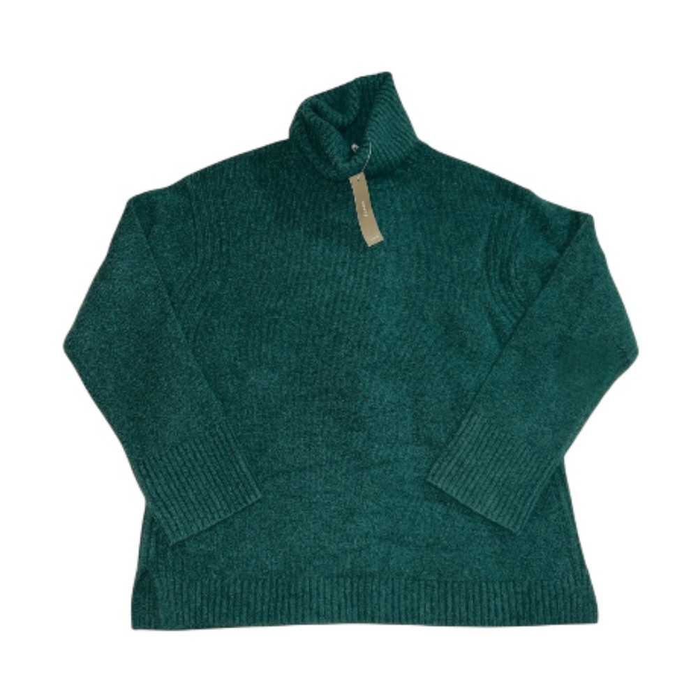 NWT J. Crew Turtleneck sweater in Supersoft Yarn in Green size XXS Oversized fit - Picture 2 of 14